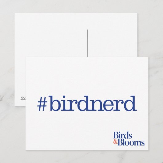 #birdnerd briefkaart (Voorkant / Achterkant)