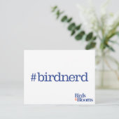 #birdnerd briefkaart (Staand voorkant)