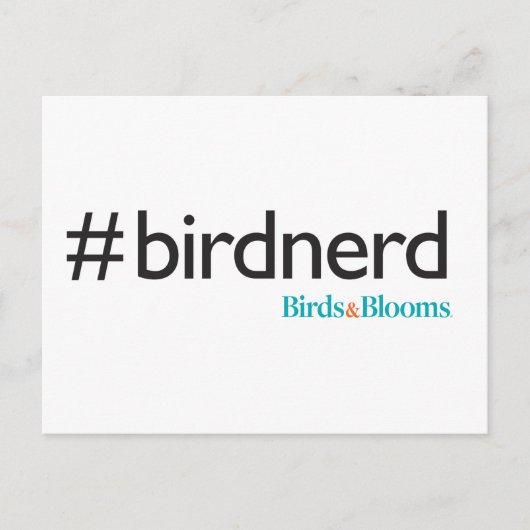 #BirdNerd Briefkaart (Voorkant)