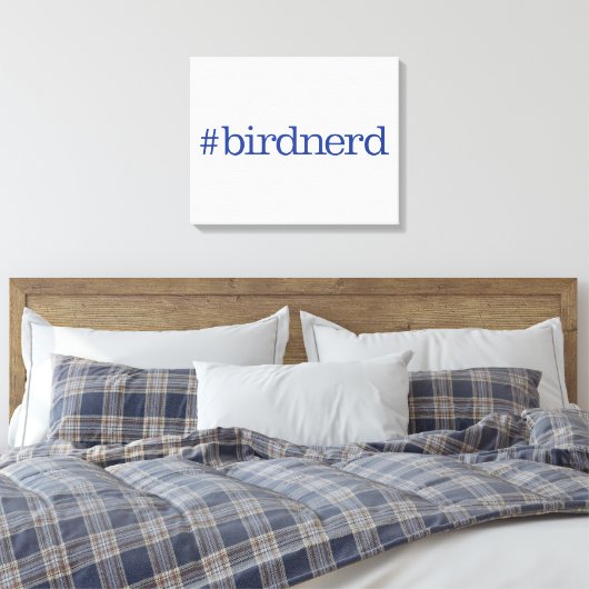 #birdnerd canvas afdruk (Insitu (Slaapkamer))