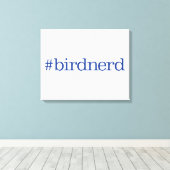 #birdnerd canvas afdruk (Insitu (Houten vloer))