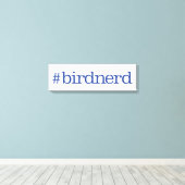 #birdnerd canvas afdruk (Insitu (Houten vloer))