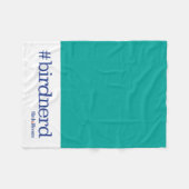 #birdnerd fleece deken (Voorkant (Horizontaal))