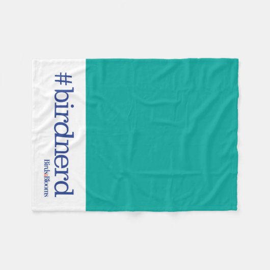 #birdnerd fleece deken (Voorkant (Horizontaal))