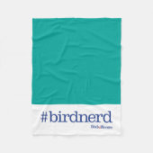 #birdnerd fleece deken (Voorkant)