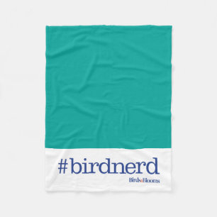#birdnerd fleece deken