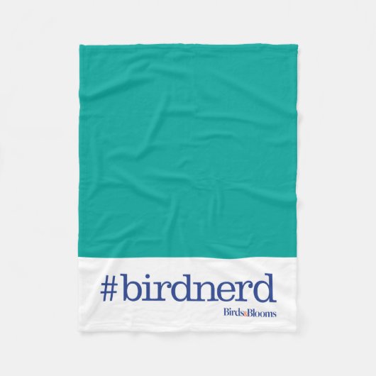 #birdnerd fleece deken (Voorkant)