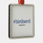 #birdnerd metalen ornament (Rechts)