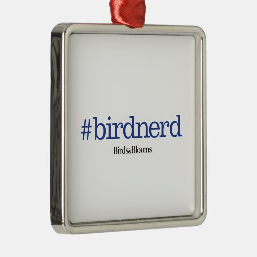 #birdnerd metalen ornament (Rechts)