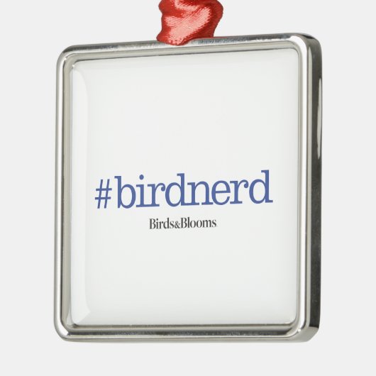 #birdnerd metalen ornament (Links)