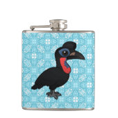 Birdorable Abyssinian Ground Hornbill Heupfles (Voorkant)