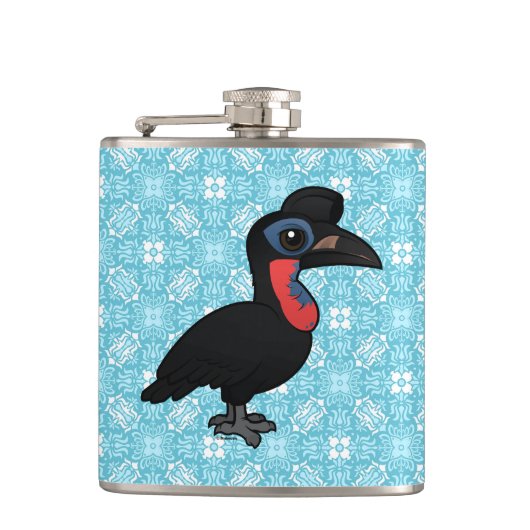 Birdorable Abyssinian Ground Hornbill Heupfles (Voorkant)