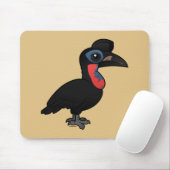 Birdorable Abyssinian Ground Hornbill Muismat (Met muis)