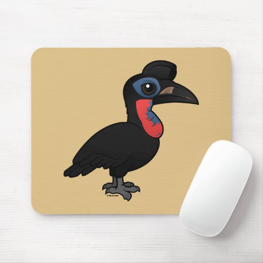 Birdorable Abyssinian Ground Hornbill Muismat (Met muis)