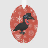 Birdorable Abyssinian Ground Hornbill Ornament (achterkant)