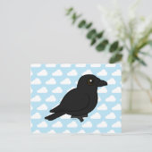 Birdorable American Crow Briefkaart (Staand voorkant)