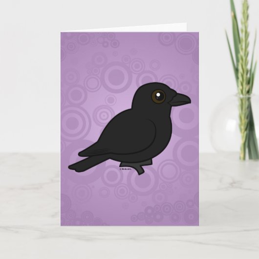 birdorable American Crow Kaart (Voorkant)