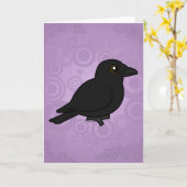 birdorable American Crow Kaart (Gele Bloem)