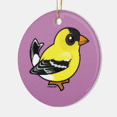 Birdorable American Goldfinch Keramisch Ornament (Links)