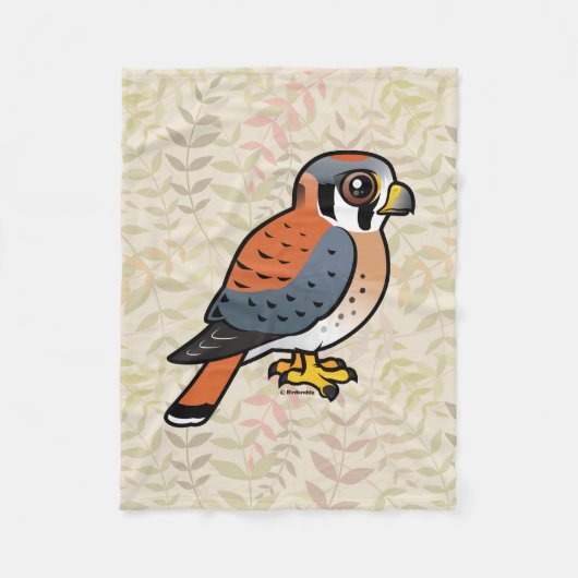 Birdorable American Kestrel Fleece Deken (Voorkant)