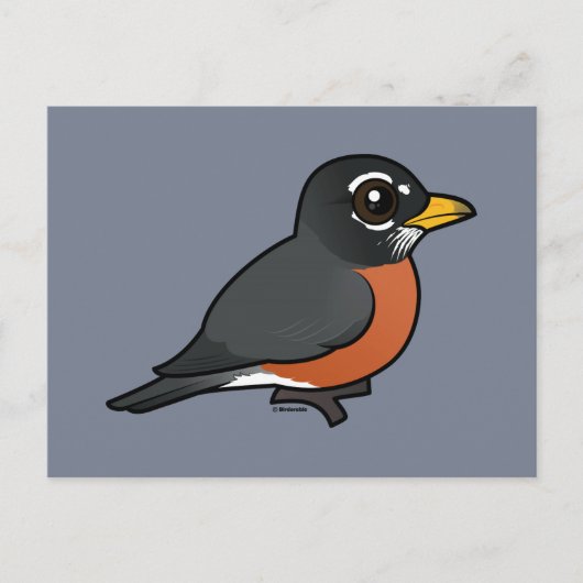 Birdorable American Robin Briefkaart (Voorkant)