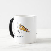 BIrdorable American White Pelican Magische Mok (Voorkant links)