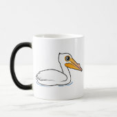 BIrdorable American White Pelican Magische Mok (Links)