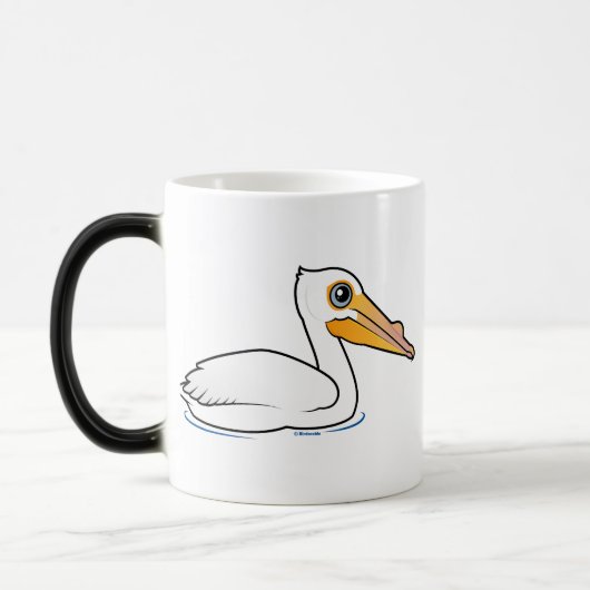 BIrdorable American White Pelican Magische Mok (Links)