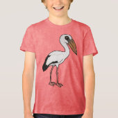 Birdorable Asian OpenBill Tri-Blend Shirt (Voorkant)