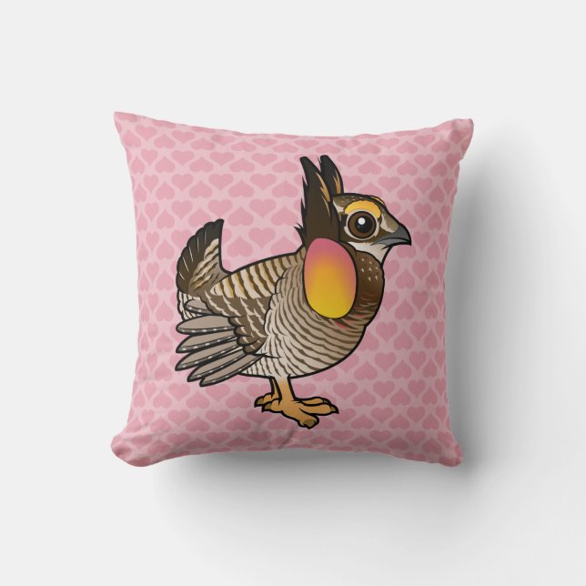 Birdorable Attwater's Prairie Chicken Kussen (Voorkant)