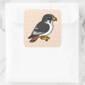 Birdorable Augur Buzzard Vierkante Sticker (Tas)