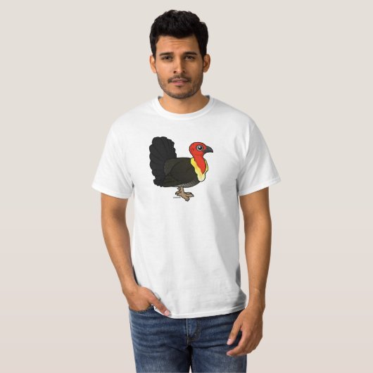 Birdorable Australian Brushturkey T-shirt (Voorkant volledig)