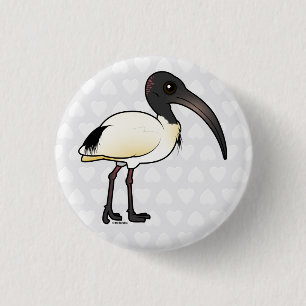 Birdorable Australian Ibis Ronde Button 3,2 Cm