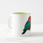 Birdorable Australian King-Parrot Tweekleurige Koffiemok (Voorkant links)