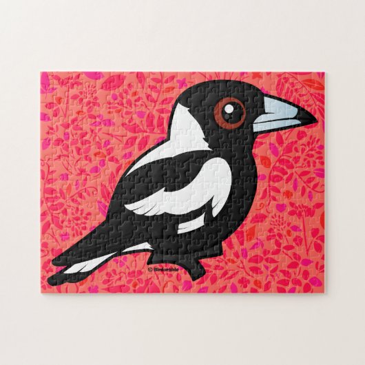 Birdorable Australian Magpie Legpuzzel (Horizontaal)