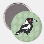 Birdorable Australian Magpie Magneet (Voorkant / Achterkant)