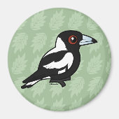 Birdorable Australian Magpie Magneet (Voorkant)