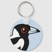 Birdorable Australian Magpie Sleutelhanger (Voorkant)