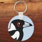 Birdorable Australian Magpie Sleutelhanger (Voorkant)