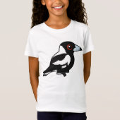Birdorable Australian Magpie T-shirt (Voorkant)