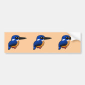Birdorable Azure Kingfisher Bumpersticker (Voorkant)