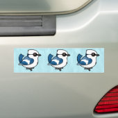 Birdorable Azure Tit Bumpersticker (Op auto)