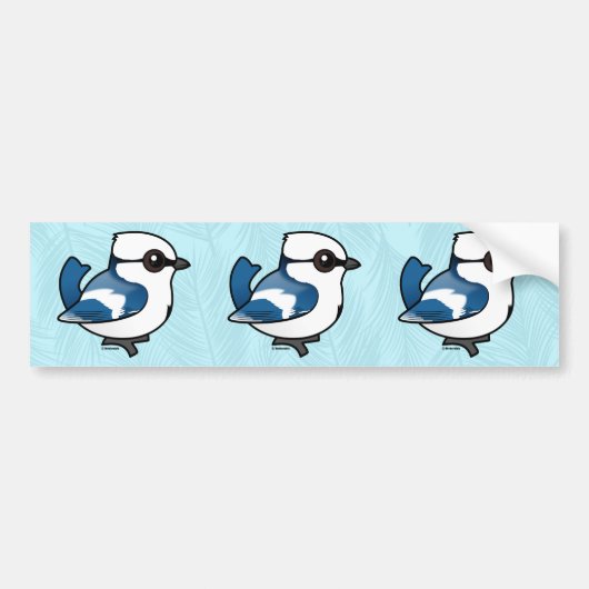 Birdorable Azure Tit Bumpersticker (Voorkant)