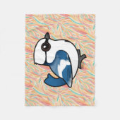 Birdorable Azure Tit Fleece Deken (Voorkant)