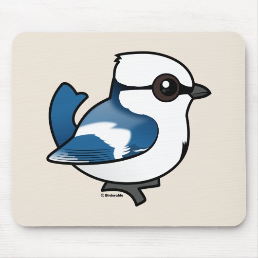Birdorable Azure Tit Muismat (Voorkant)