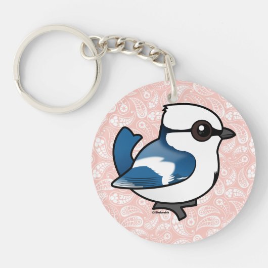 Birdorable Azure Tit Sleutelhanger (Voorkant)