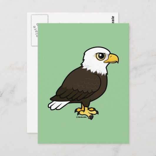 Birdorable Bald Eagle Briefkaart (Voorkant / Achterkant)