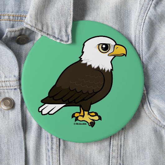 Birdorable Bald Eagle Ronde Button 6,0 Cm (In situ)