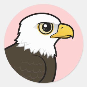 Birdorable Bald Eagle Ronde Sticker
