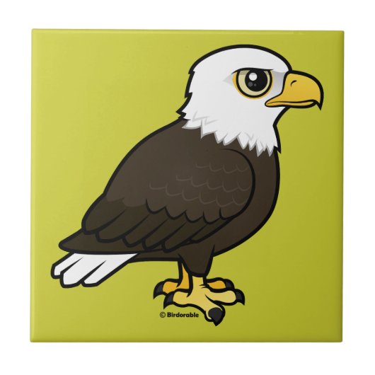 Birdorable Bald Eagle Tegeltje (Voorkant)